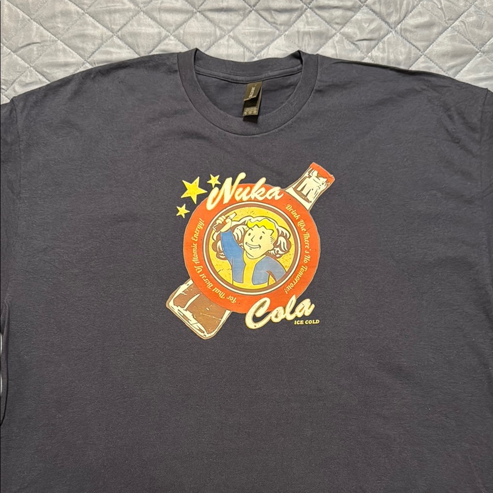 Fallout Graphic Men's Shirt - Navy Blue